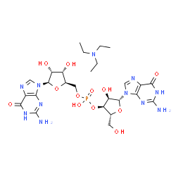 GUANYLYL(3'-5')GUANOSINE TRIETHYLAMMONIUM SALT structure