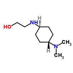 2-{[trans-4-(Dimethylamino)cyclohexyl]amino}ethanol结构式