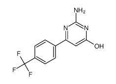 2-amino-6-(4-(trifluoromethyl)phenyl)pyrimidin-4-ol结构式