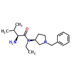 N-[(3S)-1-Benzyl-3-pyrrolidinyl]-N-ethyl-L-valinamide结构式