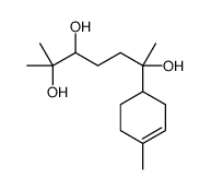 2-methyl-6-(4-methylcyclohex-3-en-1-yl)heptane-2,3,6-triol结构式