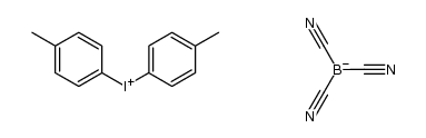 ditolyliodonium hydrido-tricyano-borate Structure