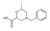 4-benzyl-6-methylmorpholine-2-carboxylic acid Structure