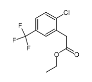 ethyl 2-(2-chloro-5-(trifluoromethyl)phenyl)acetate结构式