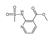methyl 2-(methanesulfonamido)pyridine-3-carboxylate Structure
