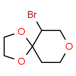 6-Bromo-1,4,8-trioxaspiro[4.5]decane Structure