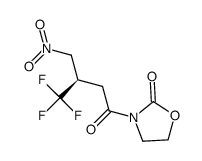 3-(4,4,4-trifluoro-3-(nitromethyl)butanoyl)oxazolidin-2-one结构式