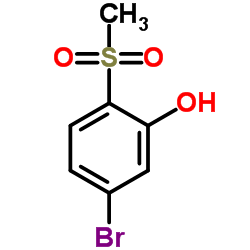 5-Bromo-2-(methylsulfonyl)phenol Structure