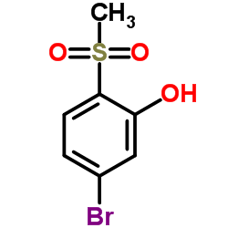 5-Bromo-2-(methylsulfonyl)phenol结构式