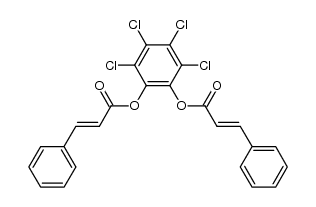 (2E,2'E)-perchloro-1,2-phenylene bis(3-phenylacrylate) Structure