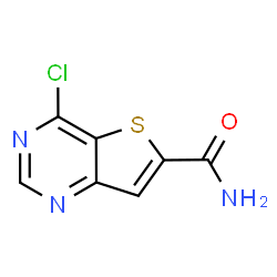 4-氯噻吩并[3,2-d]嘧啶-6-甲酰胺结构式