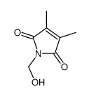 1-(hydroxymethyl)-3,4-dimethylpyrrole-2,5-dione结构式