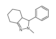 2-methyl-3-phenyl-3,3a,4,5,6,7-hexahydroindazole结构式