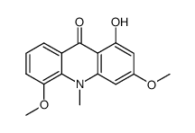 1-hydroxy-3,5-dimethoxy-10-methyl-9(10H)-acridinone结构式