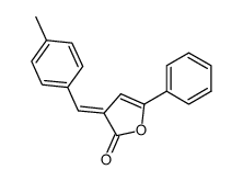 (E)-3-(4-methylbenzylidene)-5-phenylfuran-2(3H)-one结构式