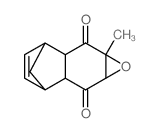 4-methyl-5-oxatetracyclo[7.2.1.0~2,8~.0~4,6~]dodec-10-ene-3,7-dione结构式