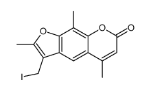 3-(iodomethyl)-2,5,9-trimethylfuro[3,2-g]chromen-7-one Structure