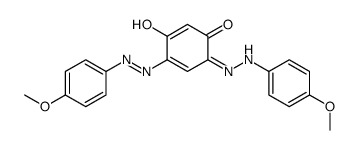 3-hydroxy-4-[(4-methoxyphenyl)diazenyl]-6-[(4-methoxyphenyl)hydrazinylidene]cyclohexa-2,4-dien-1-one Structure
