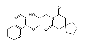 8-[3-(3,4-dihydro-2H-thiochromen-8-yloxy)-2-hydroxypropyl]-8-azaspiro[4.5]decane-7,9-dione Structure