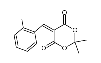 2,2-dimethyl-5-(2-methylbenzylidene)-1,3-dioxane-4,6-dione结构式