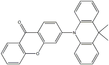 3-(9,9-dimethylacridin-10(9H )-yl)-9H -xanthen-9-one结构式