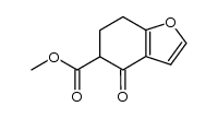 4-氧代-4,5,6,7-四氢苯并呋喃-5-羧酸甲酯结构式