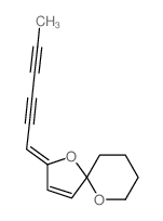 1,6-Dioxaspiro[4.5]dec-3-ene,2-(2,4-hexadiyn-1-ylidene)-结构式