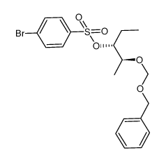 4-Bromo-benzenesulfonic acid (1R,2S)-2-benzyloxymethoxy-1-ethyl-propyl ester Structure