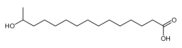 14-hydroxypentadecanoic acid Structure