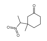 (+/-)-3-methyl-3-(1'-nitroethyl)cyclohexanone Structure