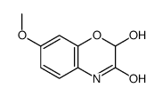 2H-1,4-Benzoxazin-3(4H)-one, 2-hydroxy-7-methoxy- Structure