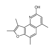4,6,8,9-tetramethyl-2H-furo(2,3-h)quinolin-2-one Structure