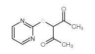 3-(pyrimidin-2-ylthio)pentane-2,4-dione structure