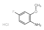 4-Fluoro-2-methoxyaniline, HCl Structure
