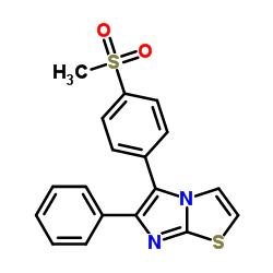 5-[4-(Methylsulfonyl)phenyl]-6-phenylimidazo[2,1-b][1,3]thiazole Structure