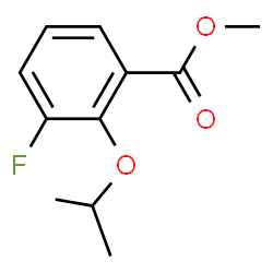 3-Fluoro-2-(1-methylethoxy)-benzoic acid methyl ester结构式