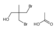acetic acid,3-bromo-2-(bromomethyl)-2-methylpropan-1-ol结构式