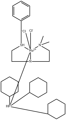 二氯[N1,N1-二甲基-N2-[2-(苯硫基-κS)乙基]-1,2-乙二胺-κN1,κN2](三环己基膦)钌(II)图片