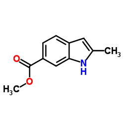 Methyl 2-methyl-1H-indole-6-carboxylate structure