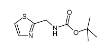N-(1,3-噻唑-2-基甲基)氨基甲酸叔丁酯结构式
