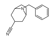 8-benzyl-8-azabicyclo[3.2.1]octane-3-carbonitrile结构式