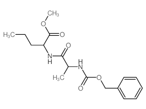 L-Norvaline,N-[N-[(phenylmethoxy)carbonyl]-L-alanyl]-, methyl ester (9CI) Structure