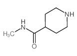 N-甲基哌啶-4-羧酰胺结构式