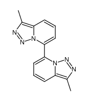 3,3'-dimethyl-7,7'-bi[1,2,3]triazolo[1,5-a]pyridine结构式