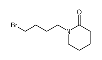 2-Piperidinone, N-[4-bromo-n-butyl]-结构式