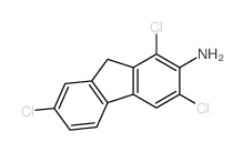 1,3,7-trichloro-9H-fluoren-2-amine结构式