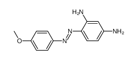 (E)‑4‑(2‑(4‑methoxyphenyl)diazenyl)benzene‑1,3‑diamine结构式