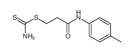 3-thiocarbamoylsulfanyl-propionic acid p-toluidide结构式