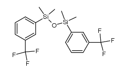 1,1,3,3-tetramethyl-1,3-bis[m-(trifluoromethyl)phenyl]disiloxane结构式