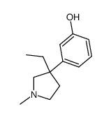 3-(3-Ethyl-1-methyl-3-pyrrolidinyl)phenol structure